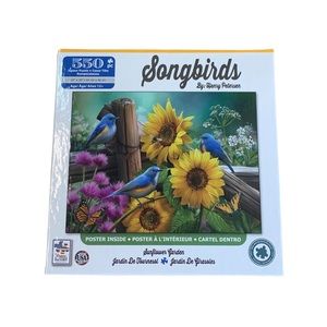 Song Birds by: Henry Petersen Sunflower Garden 550 Piece Puzzle